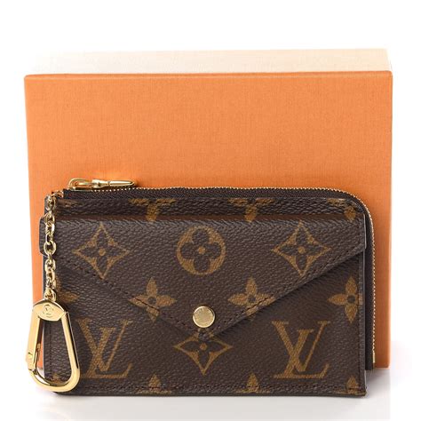 louis vuitton reverse monogram card holder|recto verso card holder.